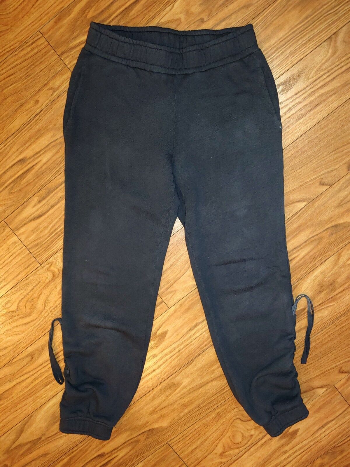 Cotton Citizen Brooklyn Women's Preloved Charcoal Dip Dye Sweatpants Joggers Size XS