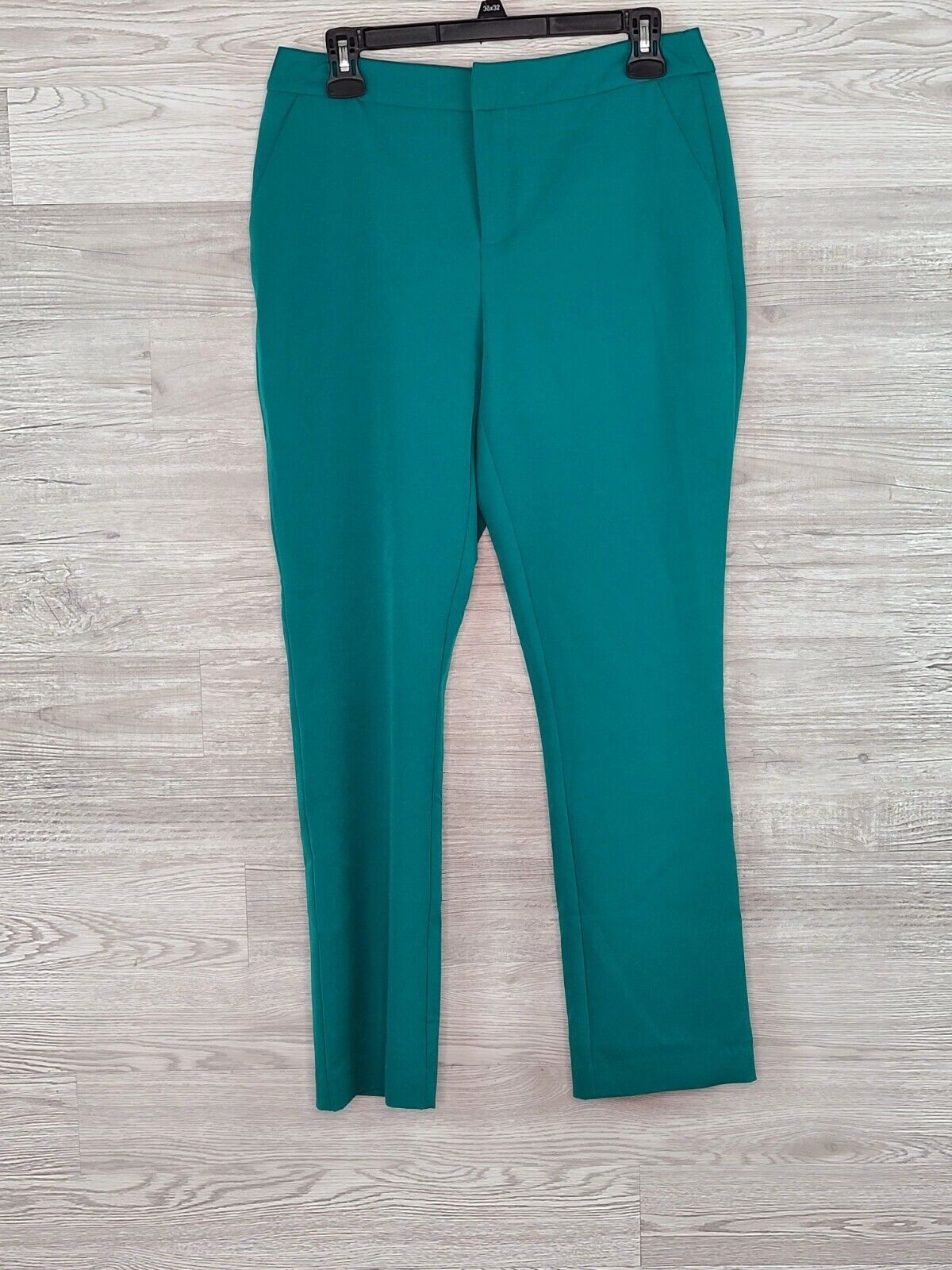 INC Women's Green Slim Leg Mid-Rise Regular Fit Ankle Pants Trousers Size 4