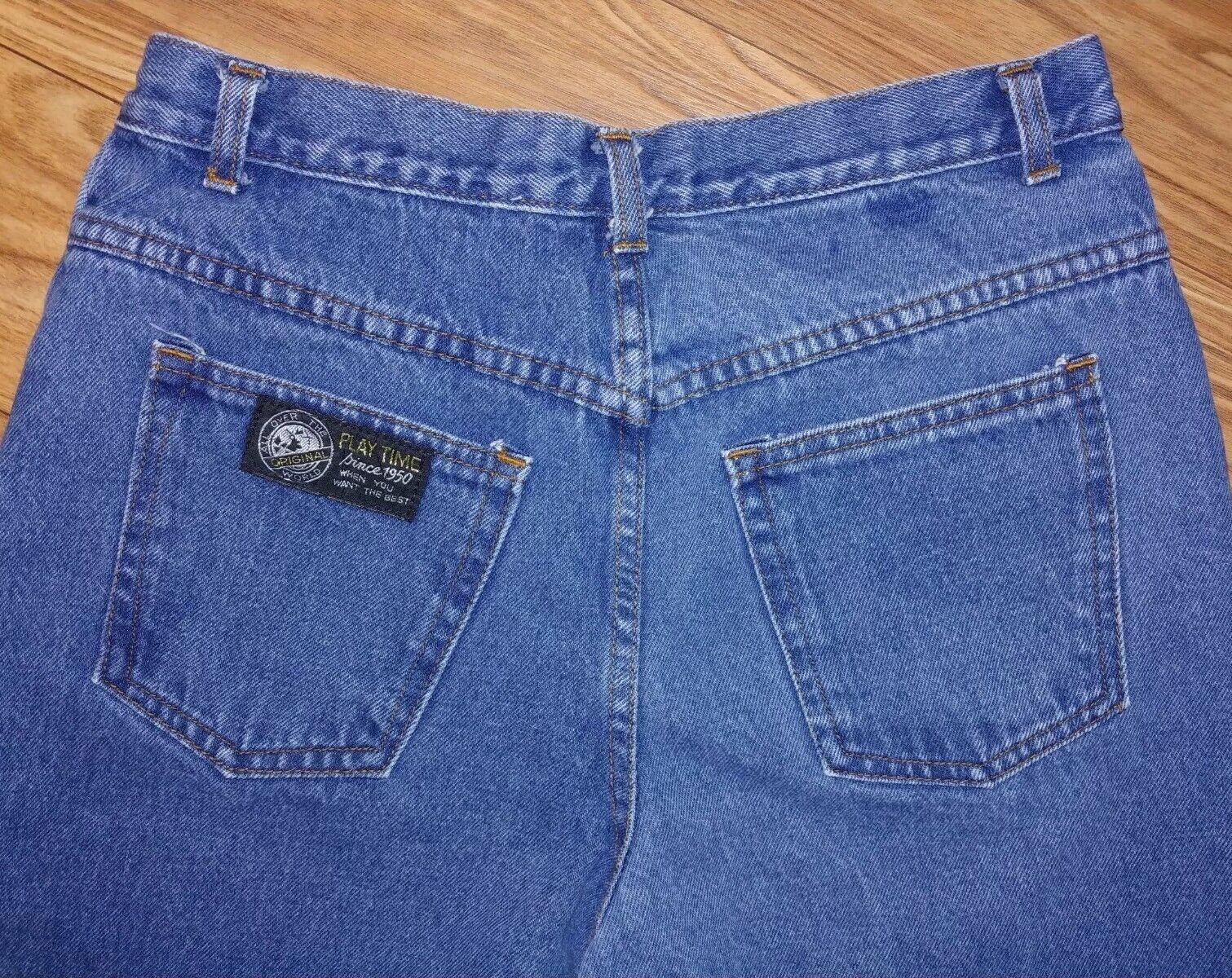 VINTAGE Preloved Lee/Levis 80s Play Time High Rise Tapered Denim Mom Jeans Size 11/12