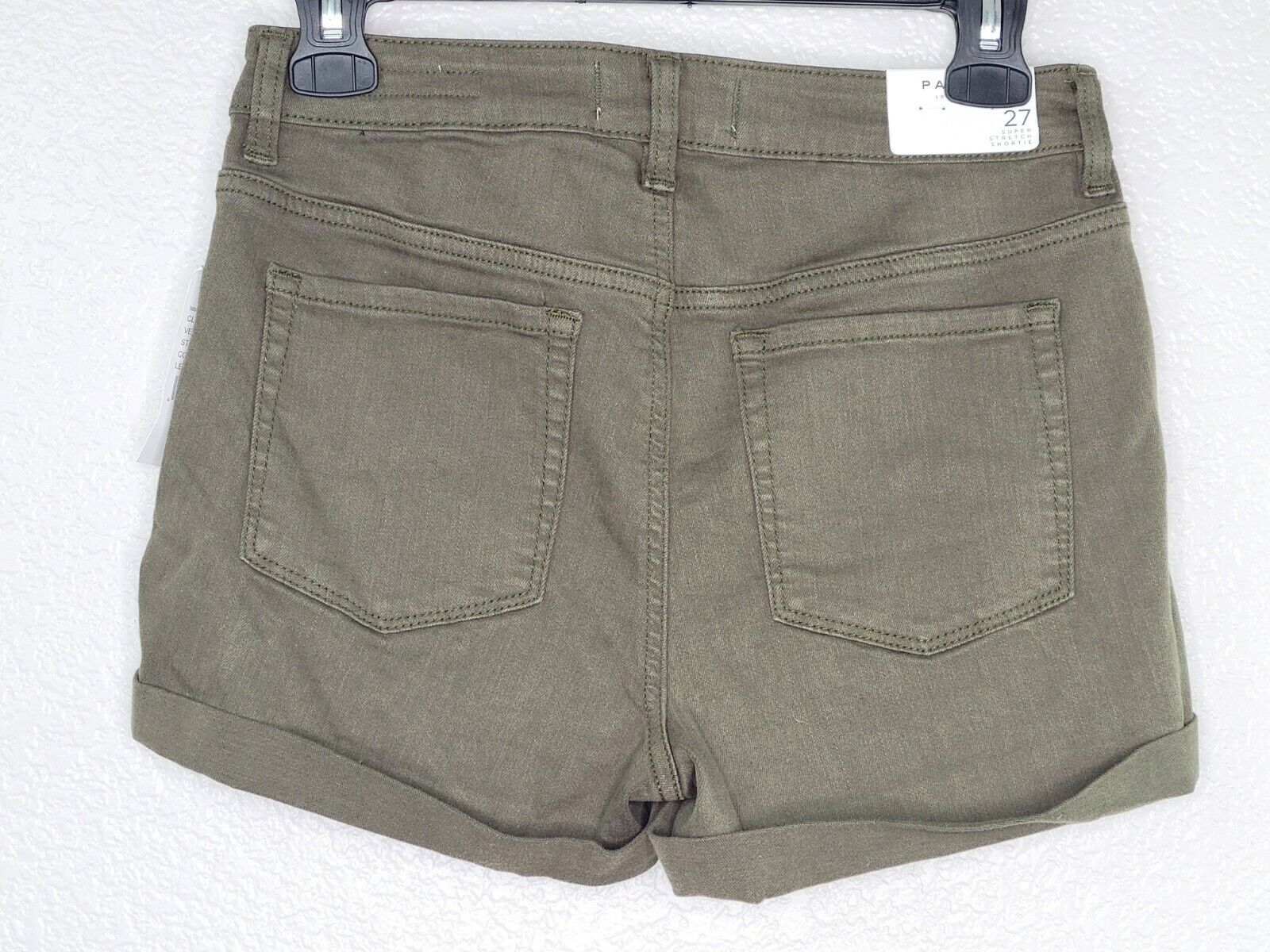 PacSun L.A. Women's Super Stretch Short Leaf Olive Denim Shorts Size 27